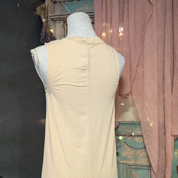 Size 4 Lululemon Beige All Yours Tank Maxi Dress - Picture 4 of 6